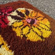 Vintage Wool Carpet Space Age 70s