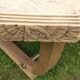 Art deco table from the 1930s in raw cherry wood
