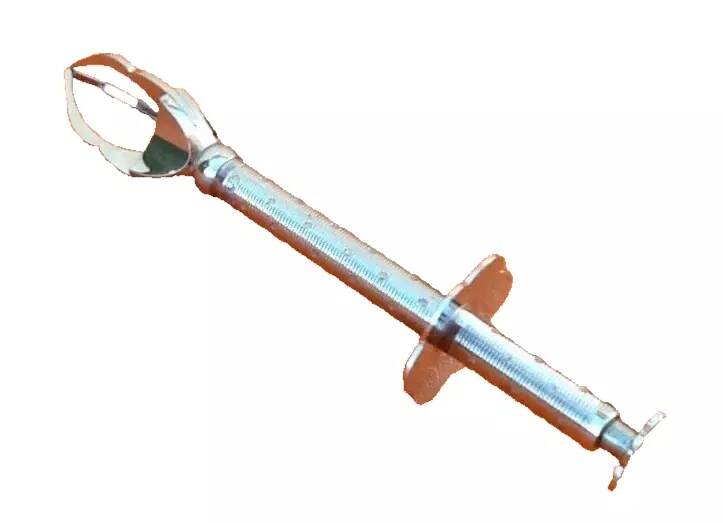 Stainless steel ice/sugar "crab" tongs Push button / 3 prongs