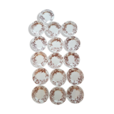 16 Luneville dessert plates