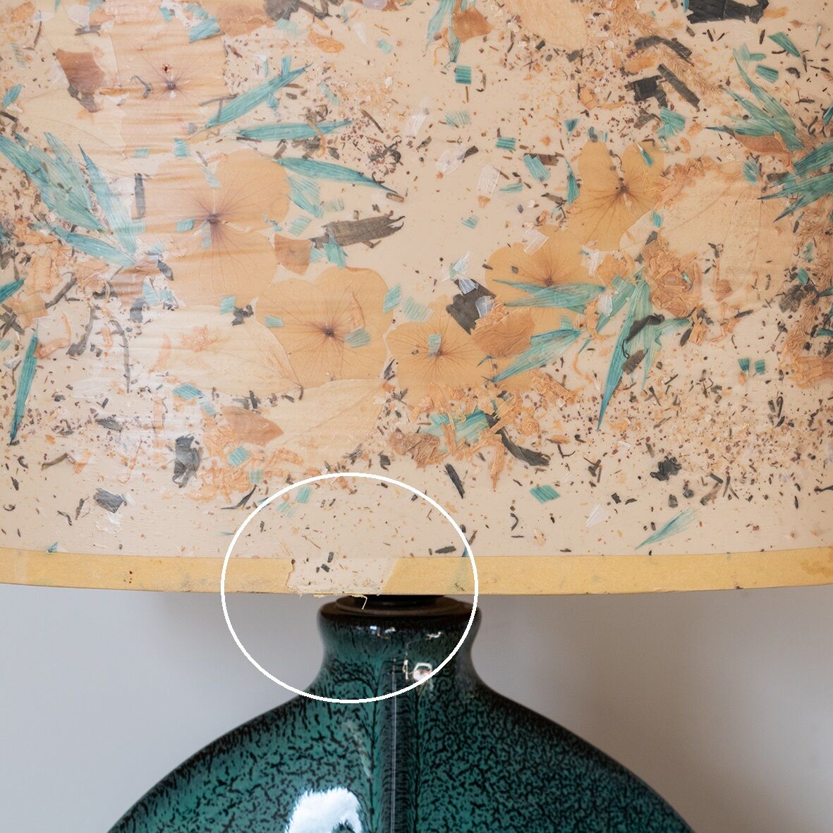 Lampe vert canard