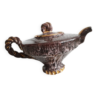 Rare Vallauris ceramic teapot signed Marius Giuge