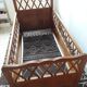 Vintage wooden baby cot from the 1960s.