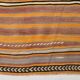 2x10 Pistriped Orange & Green Vintage Kilim Runner Rug, 69x325Cm