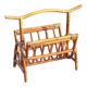 Rattan magazine rack 70s