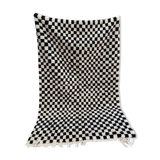 Berber Beni ouarain carpet with checkers 300x200cm