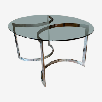 Table ovale Boris Tabacoff pour Roche Bobois 1970