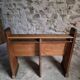 Antique church bench in oak, circa 1900–1920