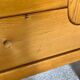 Large French sideboard in solid elm, 1970, attributed to Atelier Chauvin.