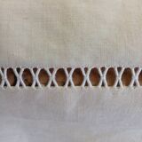 Pure linen canvas sheet/tablecloth/curtain "Blue flower"
