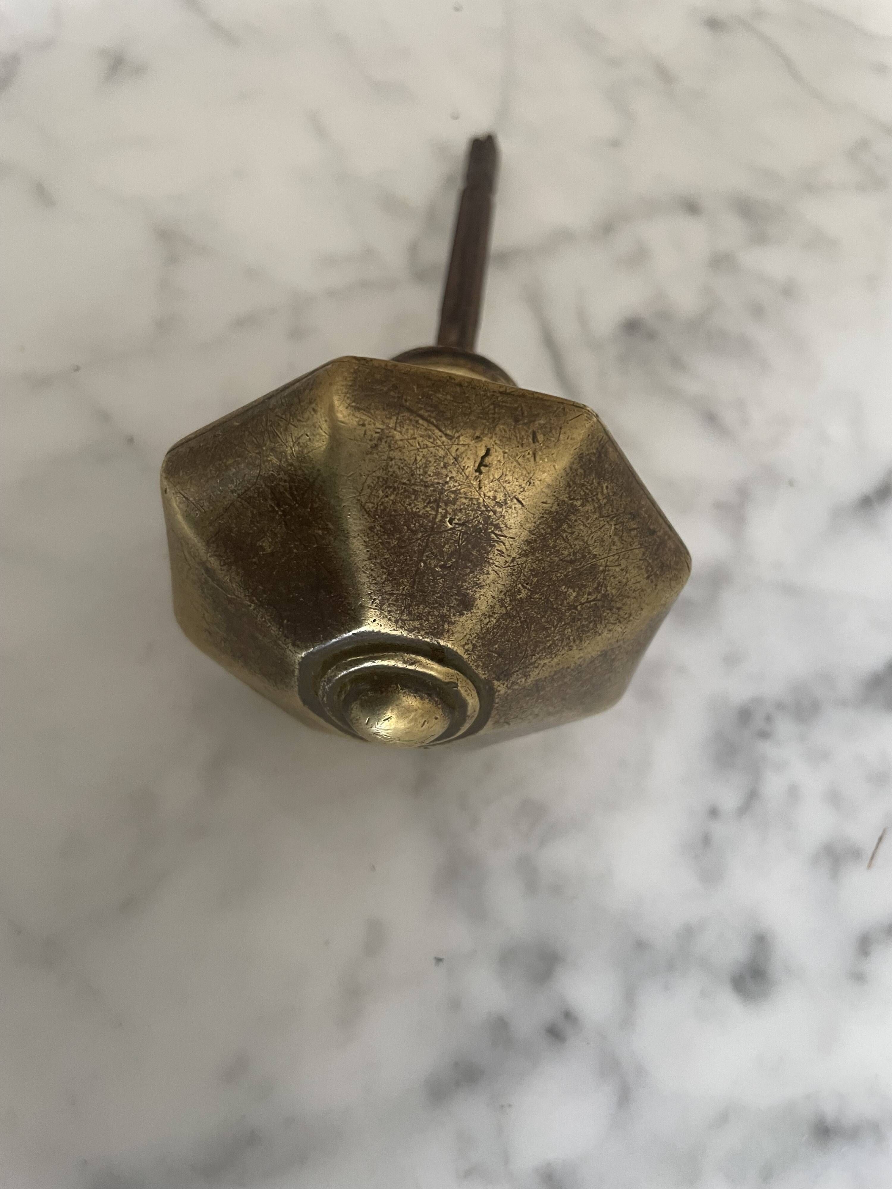 Brass door knob from an old door