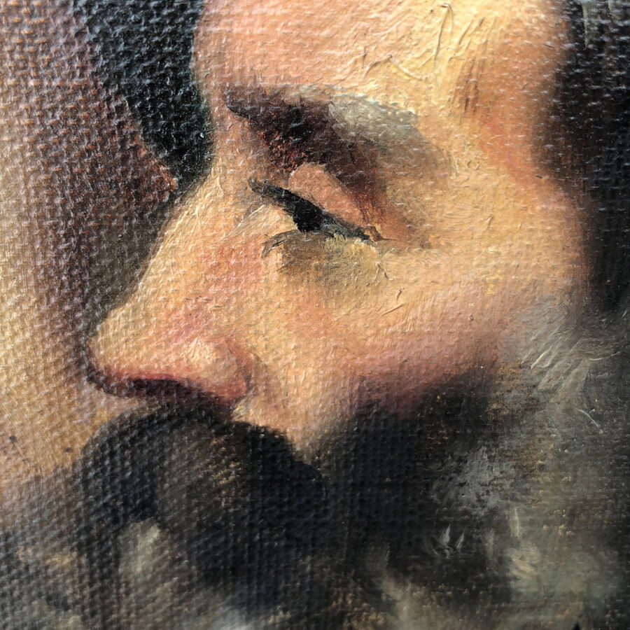 Painting "Portrait of a man on foot"