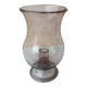 Bougeoir en verre bullé
