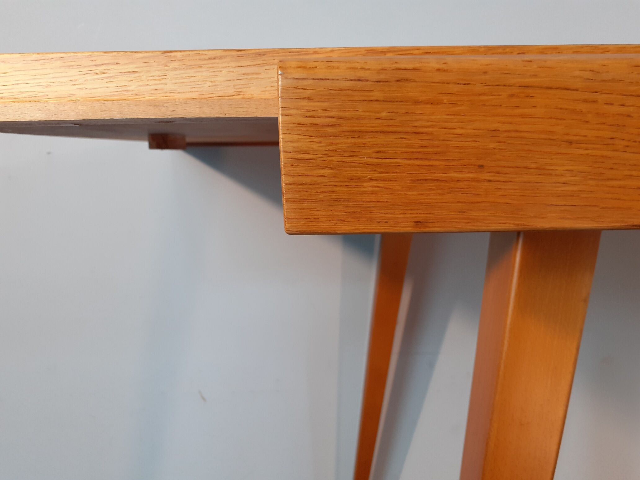 Extendable table in Beech Frantisek Jiràk by Tatra, Vintage Czechoslovak 1950s