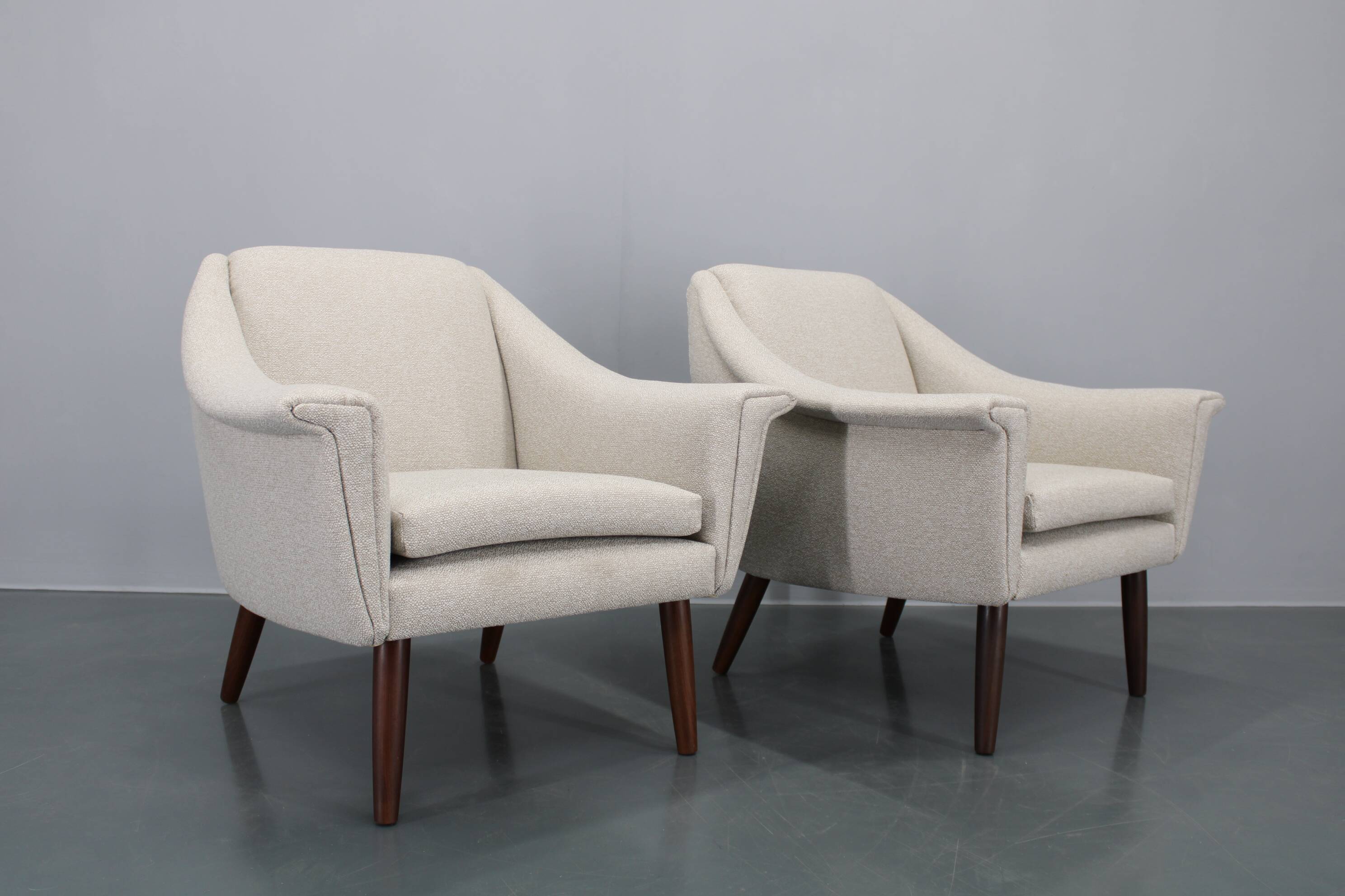 1960s Pair of Danish Restored Armchairs