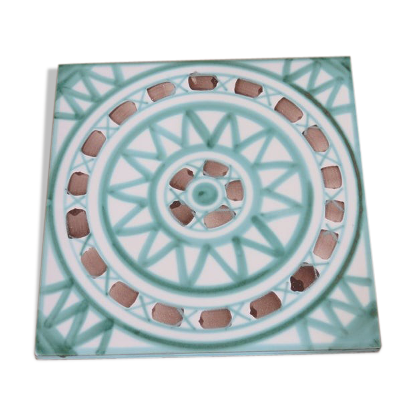 Robert Picault dyed ceramic flat 1950s 60s