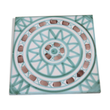 Robert Picault dyed ceramic flat 1950s 60s