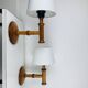 Pair of Aneta Scandinavian wooden wall lights, 1960s