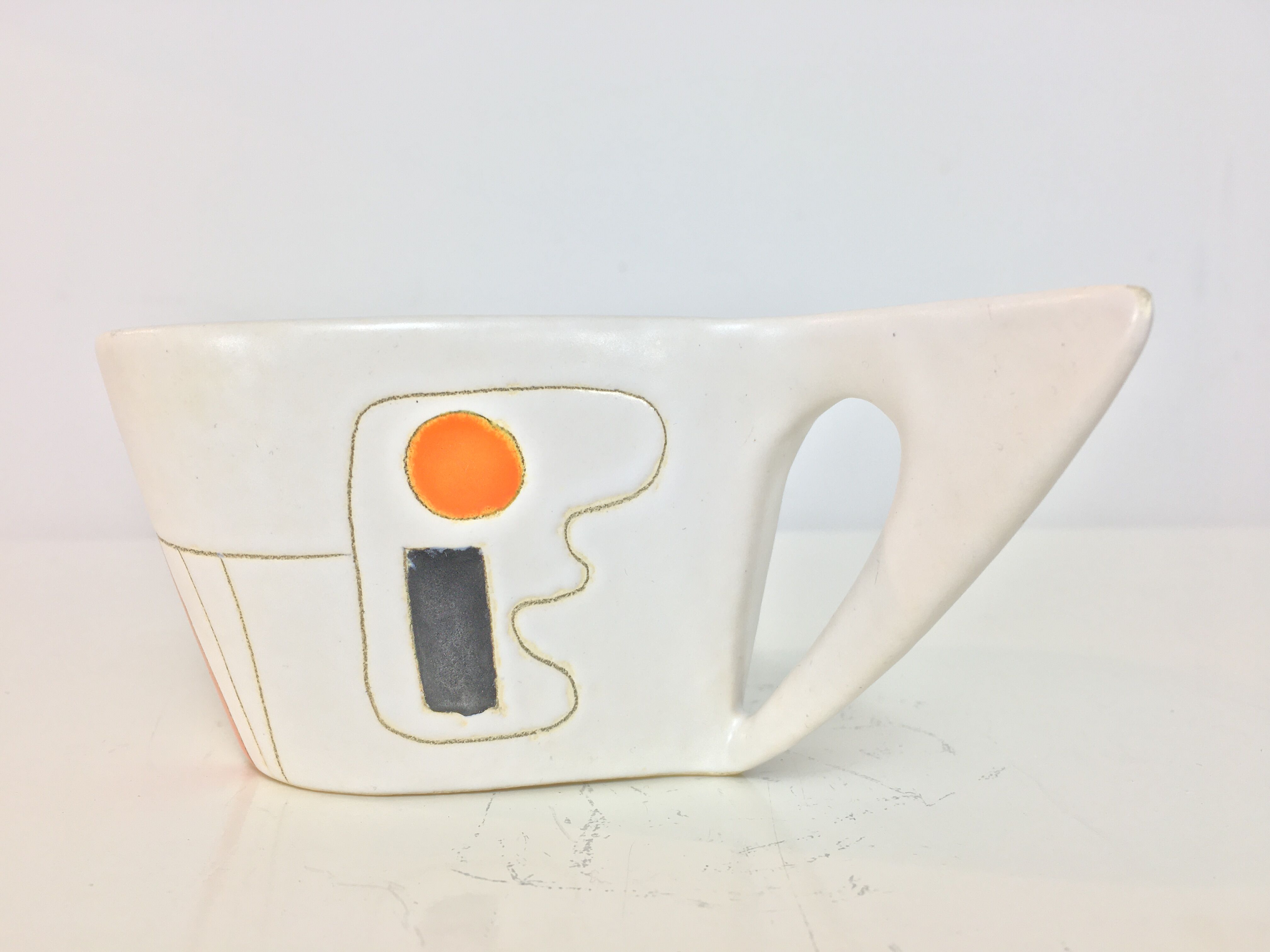 Orlando asymmetric ceramics from the 1950s Vallauris
