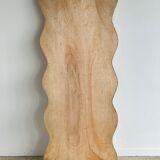 Zigzag rattan foot mirror H:182cm