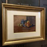 Eugénie Frecot “Still Life With Fruits” Oil On Paper Signed