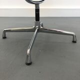 Black leather Ea-109 armchair by Charles Eames for Vitra