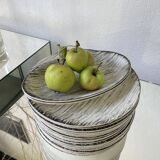 Ensemble assiettes et plats Bazas de Salins 1960