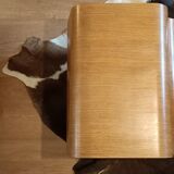 Vintage cow skin carpet, 140 cm x146 cm