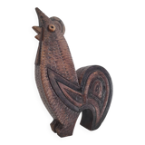 Large ceramic rooster sculpture 1970s