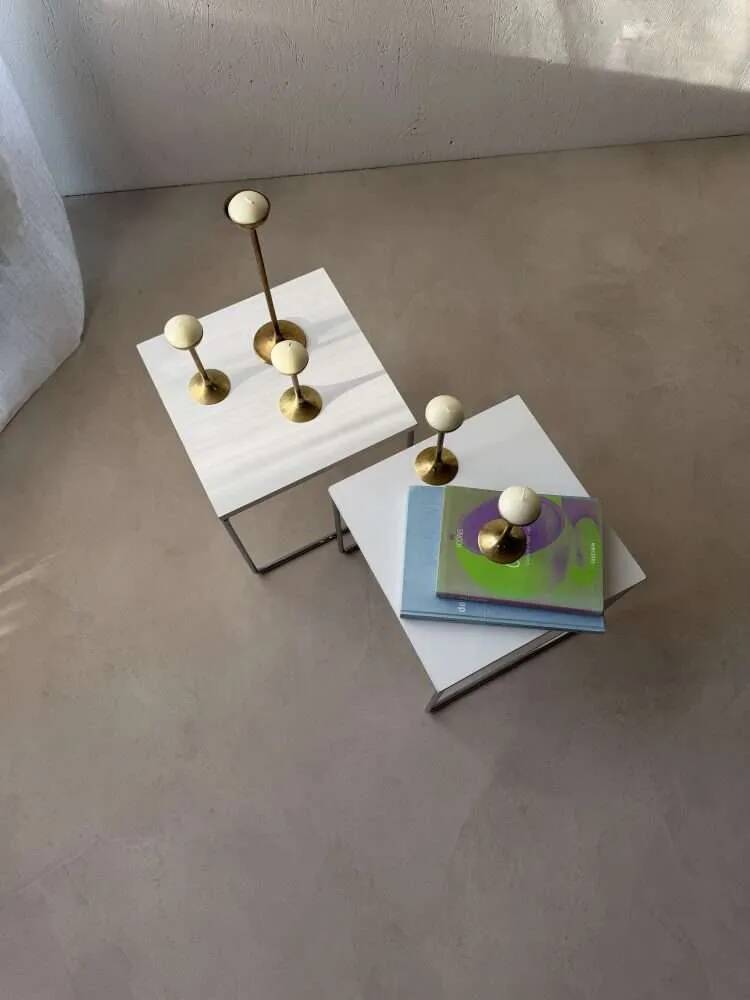 Brabantia side tables 1970s minimalist design