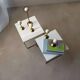 Brabantia side tables 1970s minimalist design