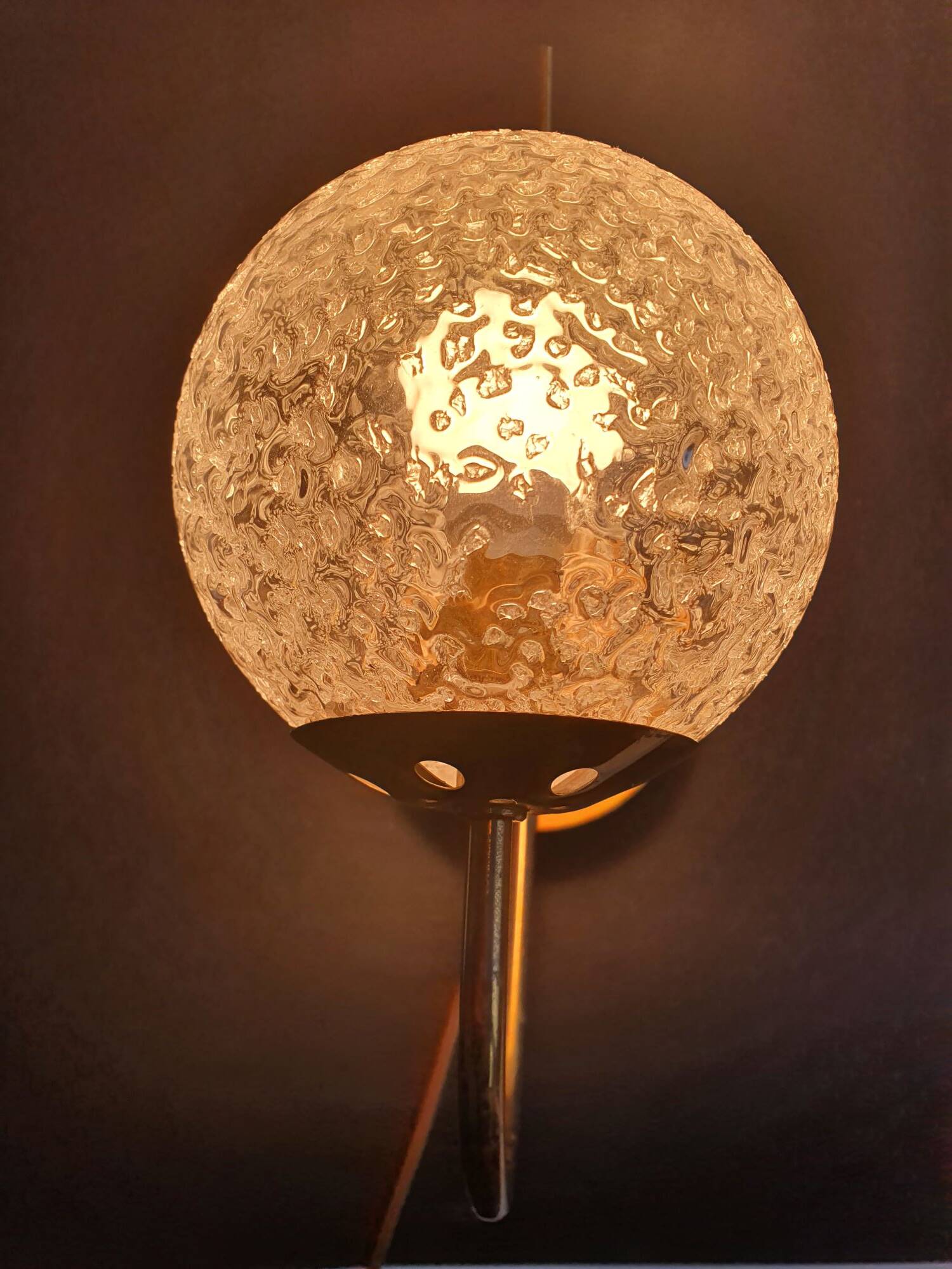 Pair of vintage gold wall sconces, France