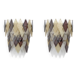Pair of Modern Italian Murano Glass Sconces
