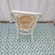 Lot de 4 chaises bistrot cannées en bois courbé