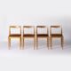 Dining set by Drevotvar and set of 3 chairs by Jasienica, Poland