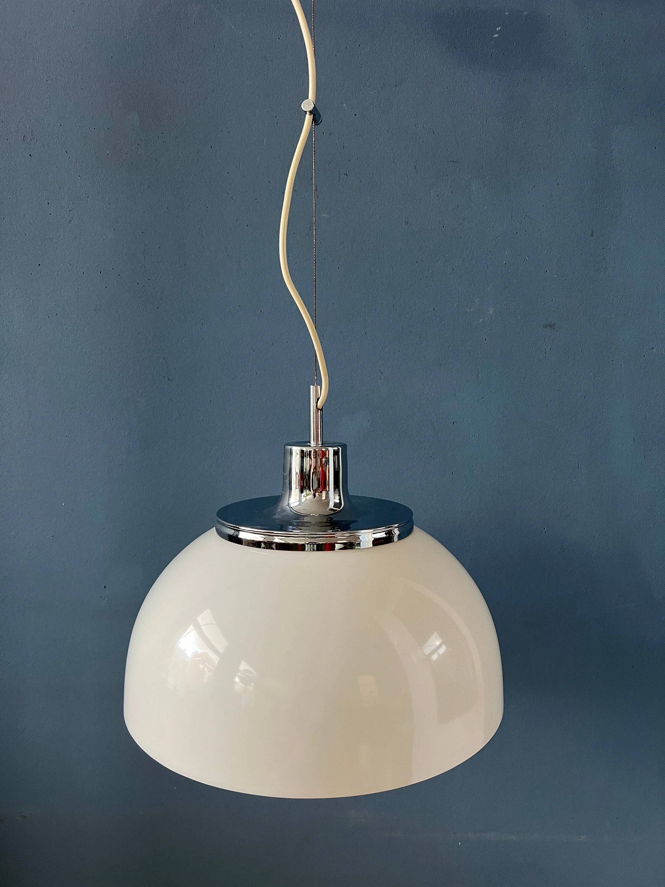 White Guzzini Faro suspension in plexiglass