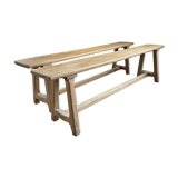Light oak bench