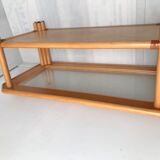 Table basse en bambou années 60-70