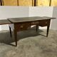 Mahogany flat desk. Louis XVI style, 20th century.