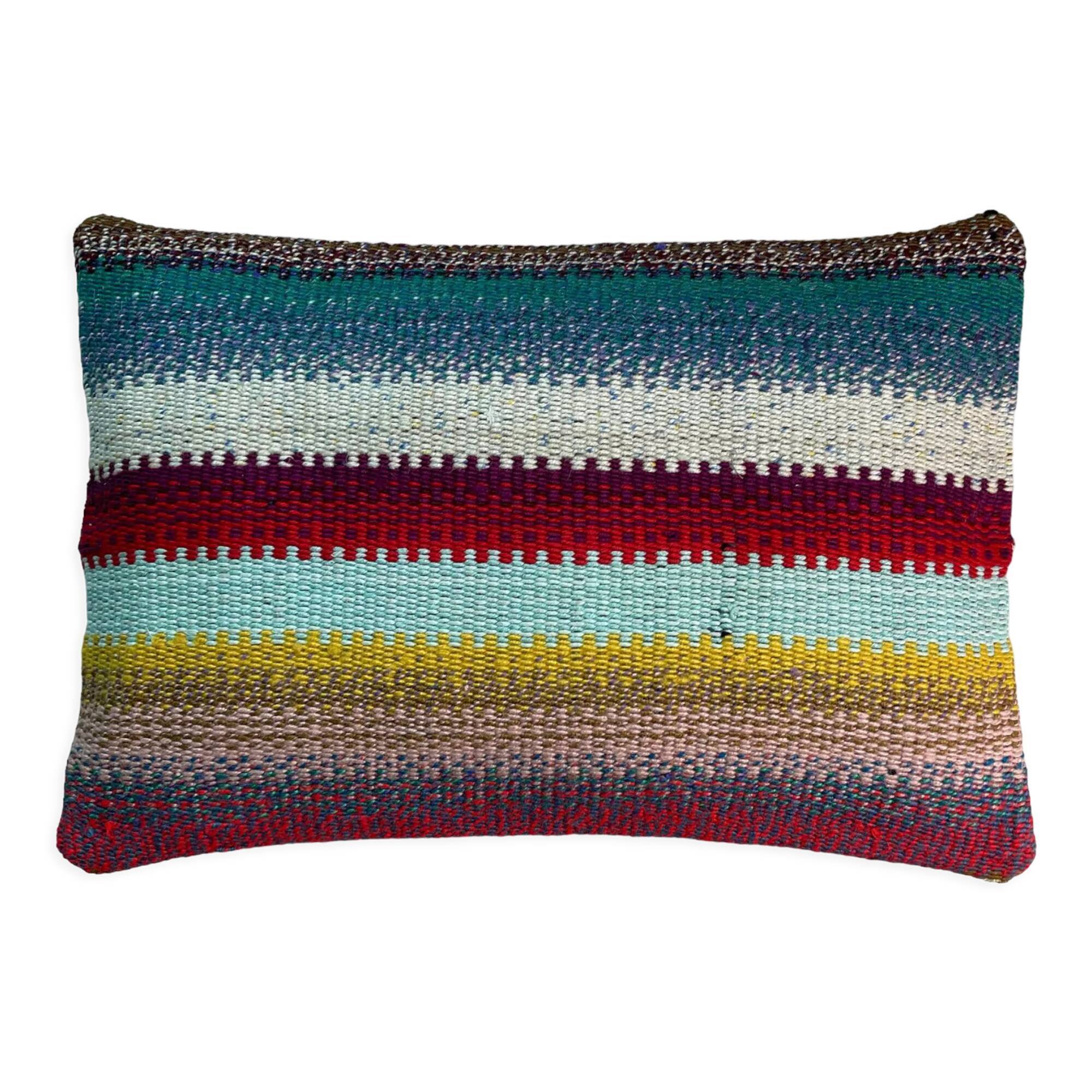 Vintage turkish kilim cushion cover 30x50cm