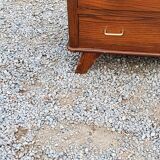 Vintage oak chest of drawers from the 50s with 4 drawers and compass feet
