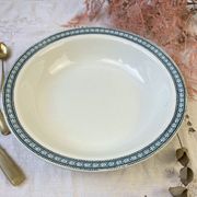 Vintage hollow dish Terre de fer St Amand & Hamage model Laurier made in France