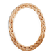 Oval rattan mirror from the 60s