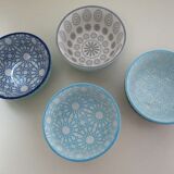 Set of 8 ceramic bowls