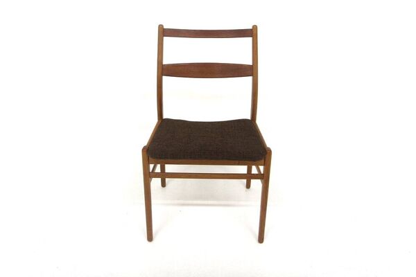 4 chaises scandinaves en teck et en chêne, Suède 1960