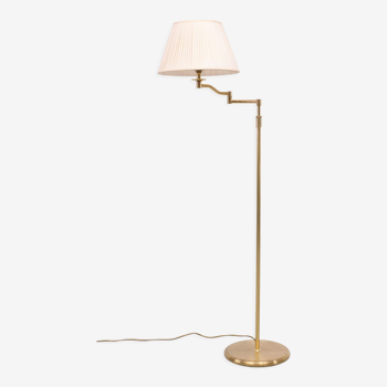 Brass swing arm floor lamp 1970s Germany