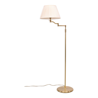 Brass swing arm floor lamp 1970s Germany