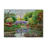 Painting by Charles Pavan "Garden by Claude Monet in Giverny"