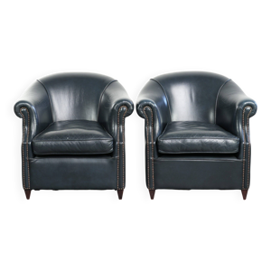 Ensemble de fauteuils - cuir club