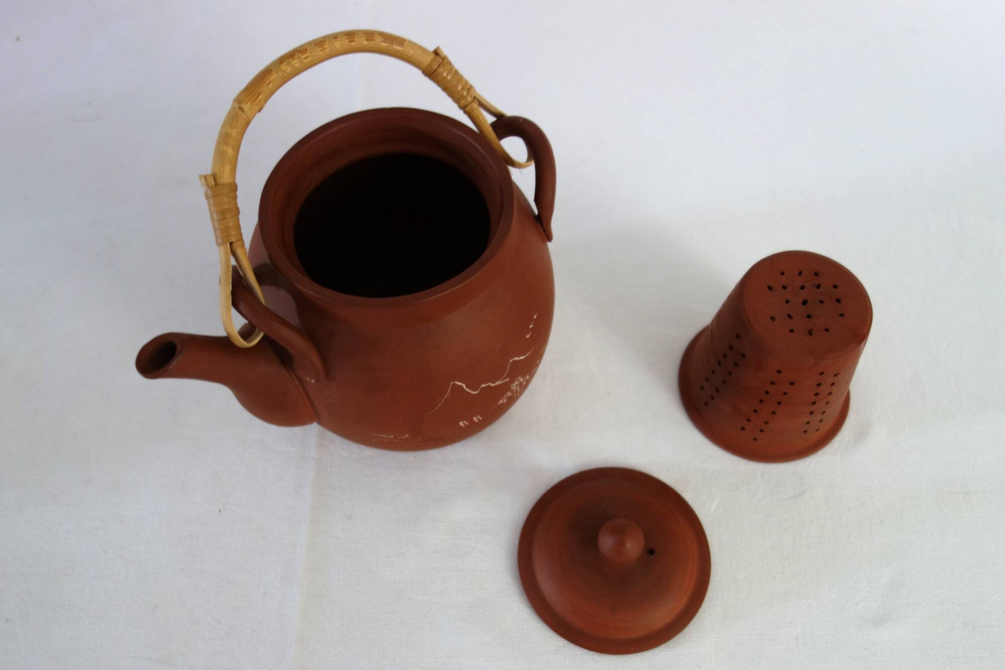 Vintage China terracotta tea service